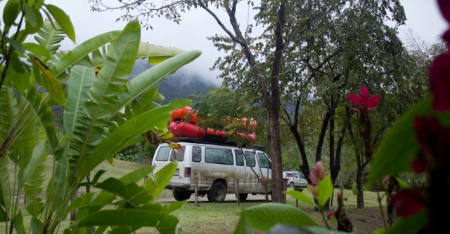 Camino a los rapidos